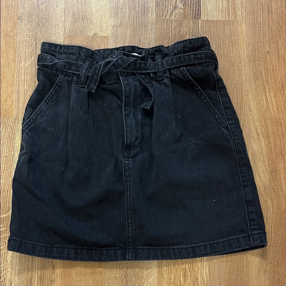 Hollister Black Denim Skirt